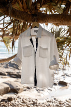 Load image into Gallery viewer, BEST SELLER - Signature Navy Stripe Linen Shirt