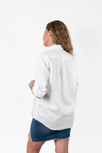 Load image into Gallery viewer, BEST SELLER - Signature Navy Stripe Linen Shirt