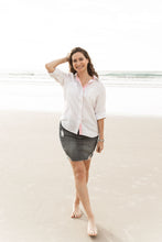 Load image into Gallery viewer, Signature Pink Stripe Linen Shirt
