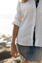 Load image into Gallery viewer, BEST SELLER - Signature Navy Stripe Linen Shirt