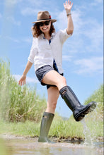 Load image into Gallery viewer, BEST SELLER - Signature Navy Stripe Linen Shirt